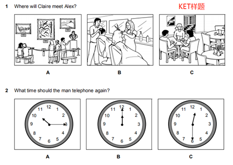 朗思英语A2和KET考试笔试题型不同点