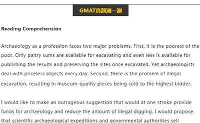GMAT阅读理解真题测试试题(09)
