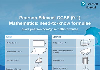 A Level备考：Edexcel GCSE和IGCSE数学公式表