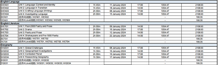 1695696419620276.png 5 Edexcel 2024年1月A-Level(IAL)考试时间出炉2.png