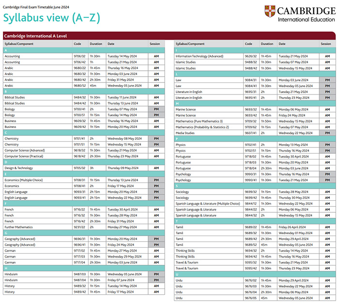 6 CAIE最新IGCSE和A-Level考纲！附2024夏季大考时间表！6.jpg