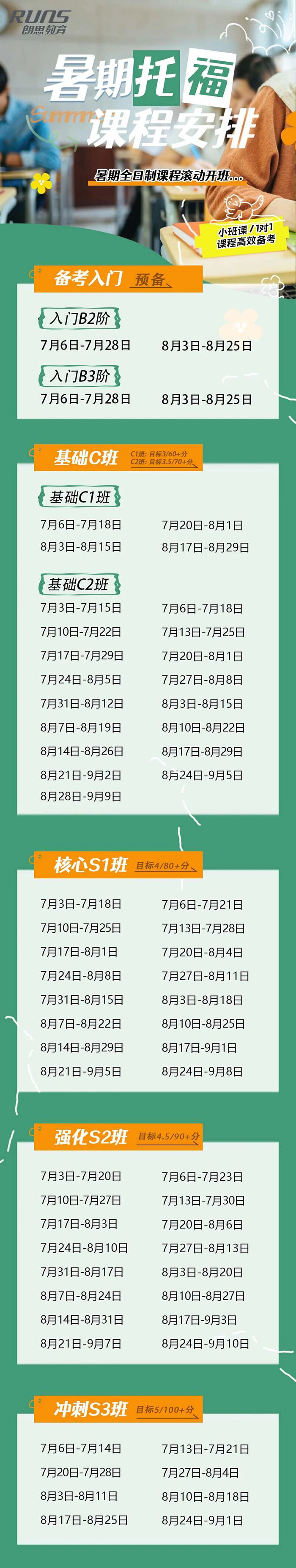 朗思教育2026年雅思|托福暑假班课程发布