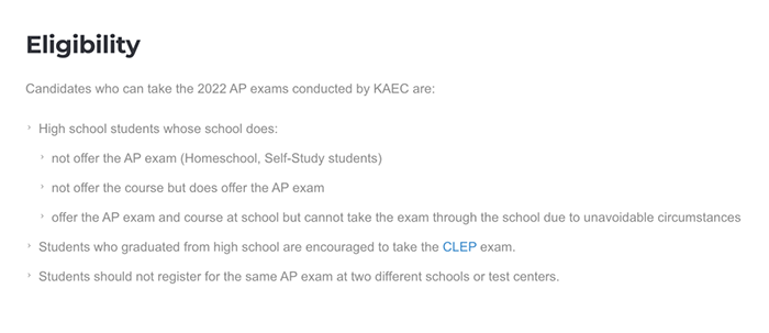 2022年AP考试韩国考场报名时间及考试费用