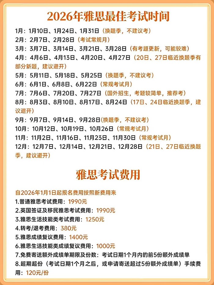 4 2026年9-12月雅思考试时间汇总_报考流程_考试费用2.jpg